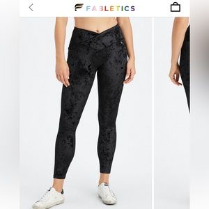Fabletics Crushed Velour Crossover Legging